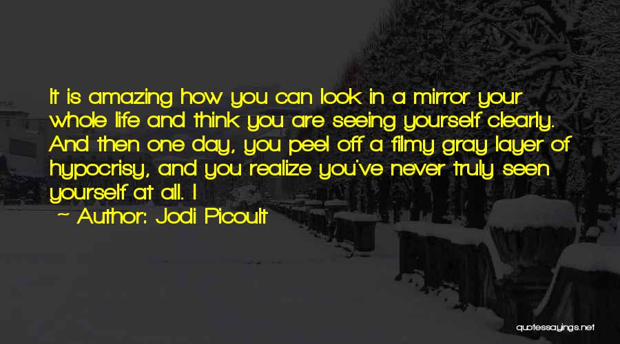 Jodi Picoult Quotes: It Is Amazing How You Can Look In A Mirror Your Whole Life And Think You Are Seeing Yourself Clearly.