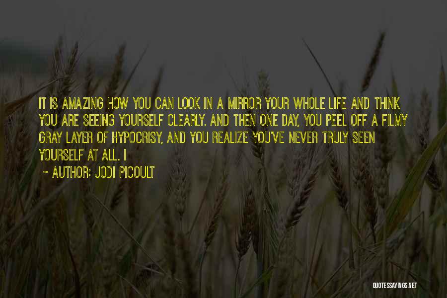 Jodi Picoult Quotes: It Is Amazing How You Can Look In A Mirror Your Whole Life And Think You Are Seeing Yourself Clearly.