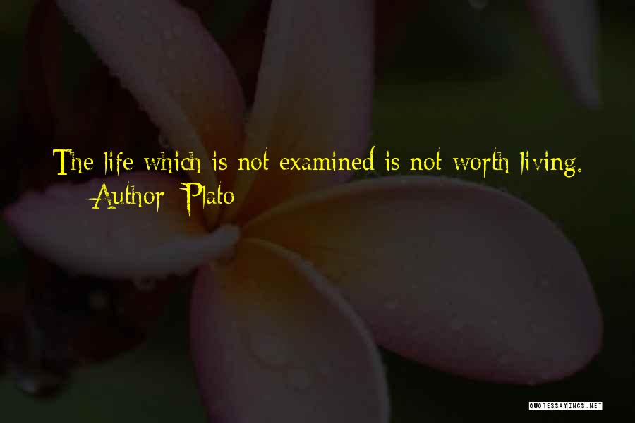 Plato Quotes: The Life Which Is Not Examined Is Not Worth Living.