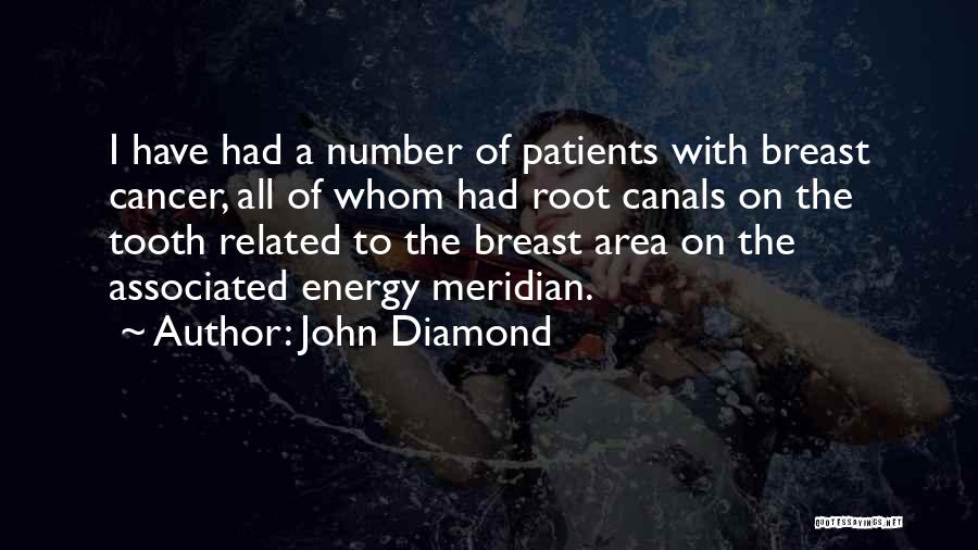 John Diamond Quotes: I Have Had A Number Of Patients With Breast Cancer, All Of Whom Had Root Canals On The Tooth Related