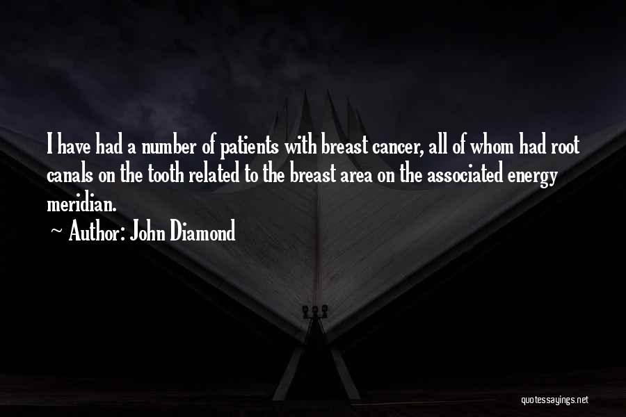 John Diamond Quotes: I Have Had A Number Of Patients With Breast Cancer, All Of Whom Had Root Canals On The Tooth Related