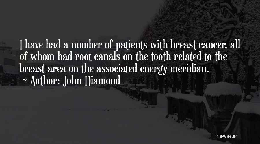 John Diamond Quotes: I Have Had A Number Of Patients With Breast Cancer, All Of Whom Had Root Canals On The Tooth Related