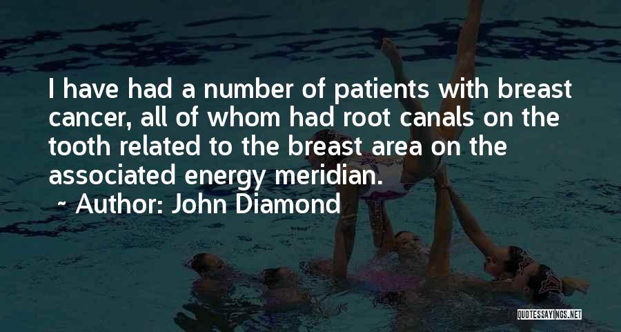 John Diamond Quotes: I Have Had A Number Of Patients With Breast Cancer, All Of Whom Had Root Canals On The Tooth Related