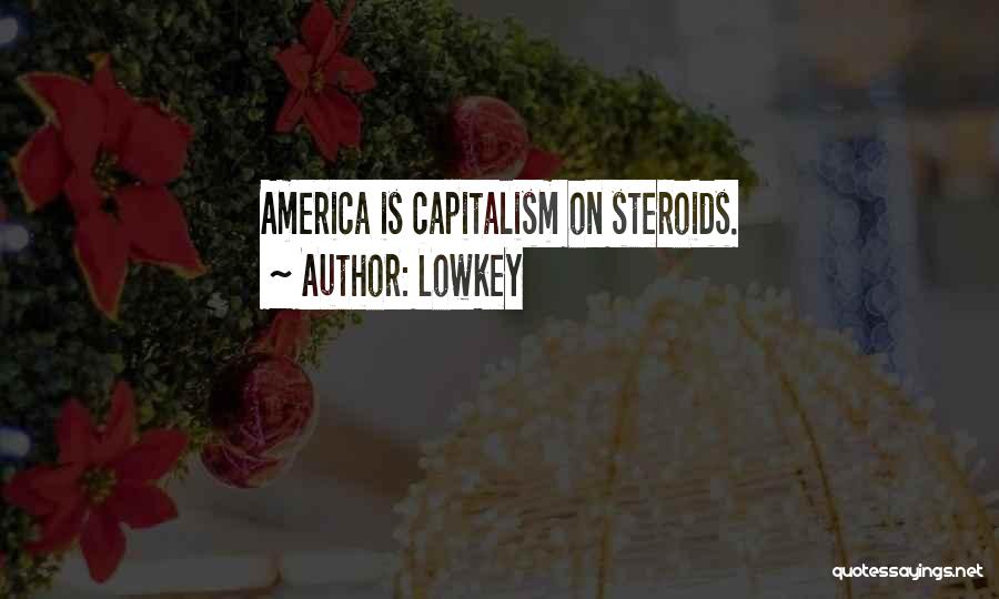 Lowkey Quotes: America Is Capitalism On Steroids.