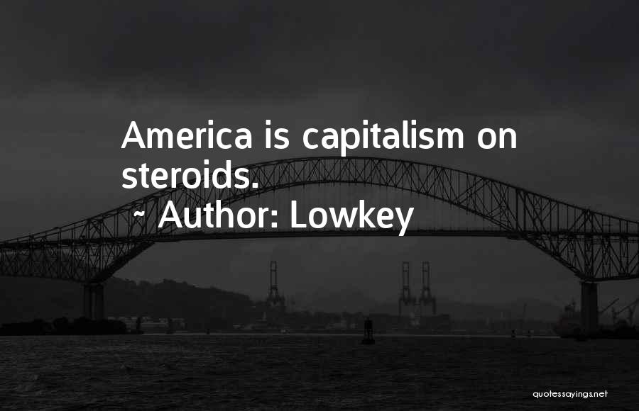 Lowkey Quotes: America Is Capitalism On Steroids.