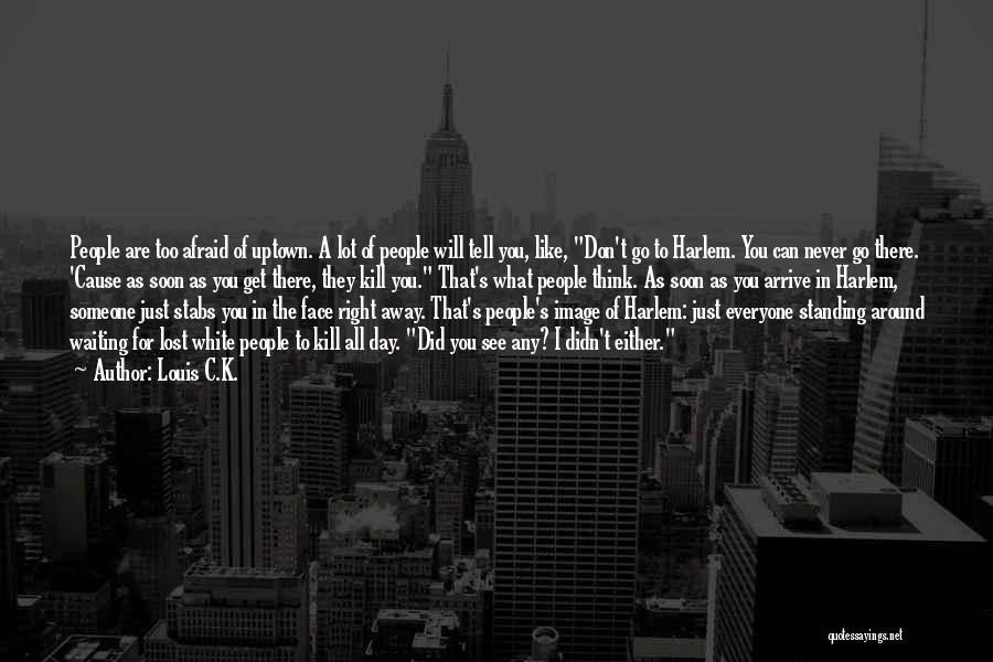Louis C.K. Quotes: People Are Too Afraid Of Uptown. A Lot Of People Will Tell You, Like, Don't Go To Harlem. You Can