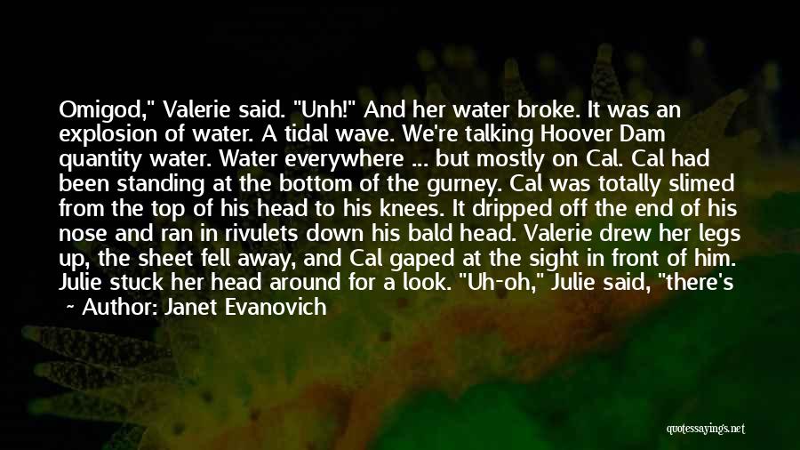 Janet Evanovich Quotes: Omigod, Valerie Said. Unh! And Her Water Broke. It Was An Explosion Of Water. A Tidal Wave. We're Talking Hoover