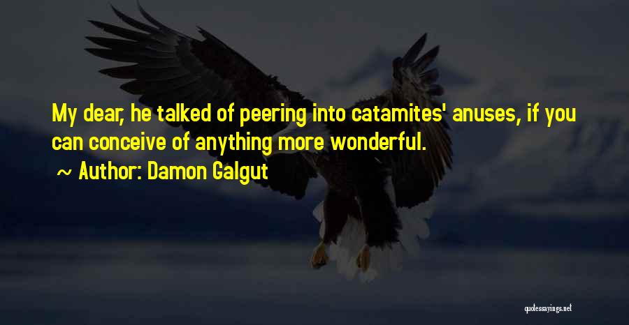 Damon Galgut Quotes: My Dear, He Talked Of Peering Into Catamites' Anuses, If You Can Conceive Of Anything More Wonderful.