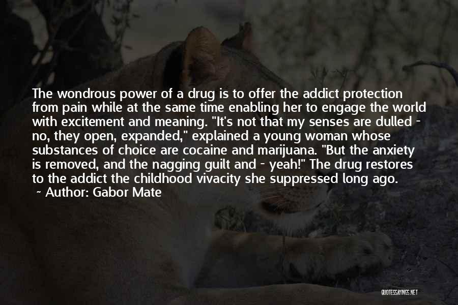 Gabor Mate Quotes: The Wondrous Power Of A Drug Is To Offer The Addict Protection From Pain While At The Same Time Enabling
