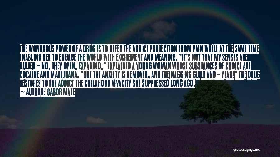 Gabor Mate Quotes: The Wondrous Power Of A Drug Is To Offer The Addict Protection From Pain While At The Same Time Enabling