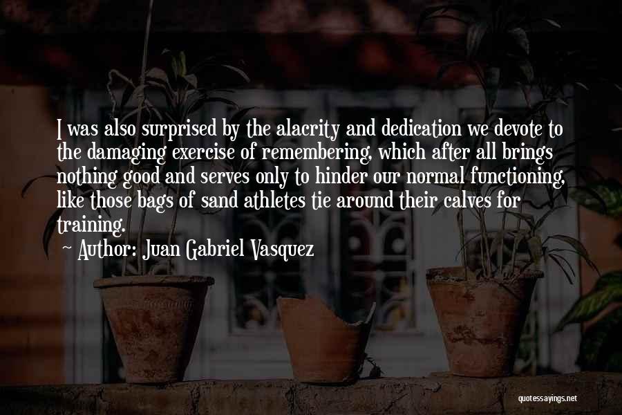 Juan Gabriel Vasquez Quotes: I Was Also Surprised By The Alacrity And Dedication We Devote To The Damaging Exercise Of Remembering, Which After All