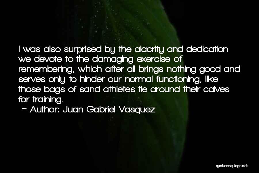 Juan Gabriel Vasquez Quotes: I Was Also Surprised By The Alacrity And Dedication We Devote To The Damaging Exercise Of Remembering, Which After All