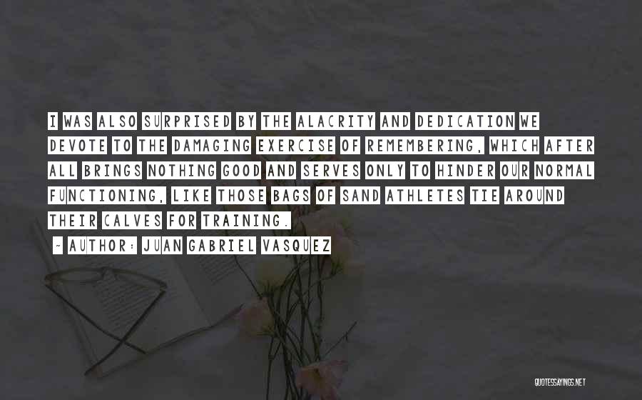 Juan Gabriel Vasquez Quotes: I Was Also Surprised By The Alacrity And Dedication We Devote To The Damaging Exercise Of Remembering, Which After All