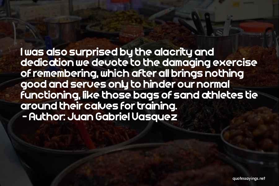 Juan Gabriel Vasquez Quotes: I Was Also Surprised By The Alacrity And Dedication We Devote To The Damaging Exercise Of Remembering, Which After All