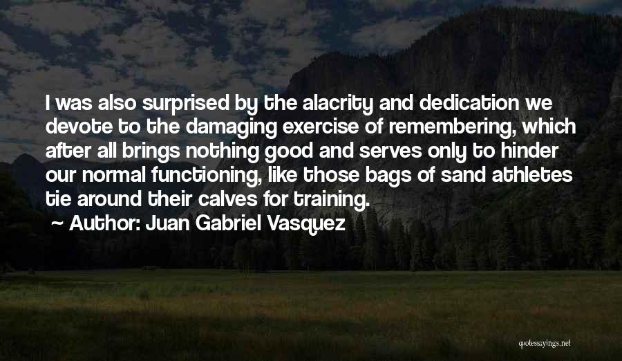 Juan Gabriel Vasquez Quotes: I Was Also Surprised By The Alacrity And Dedication We Devote To The Damaging Exercise Of Remembering, Which After All