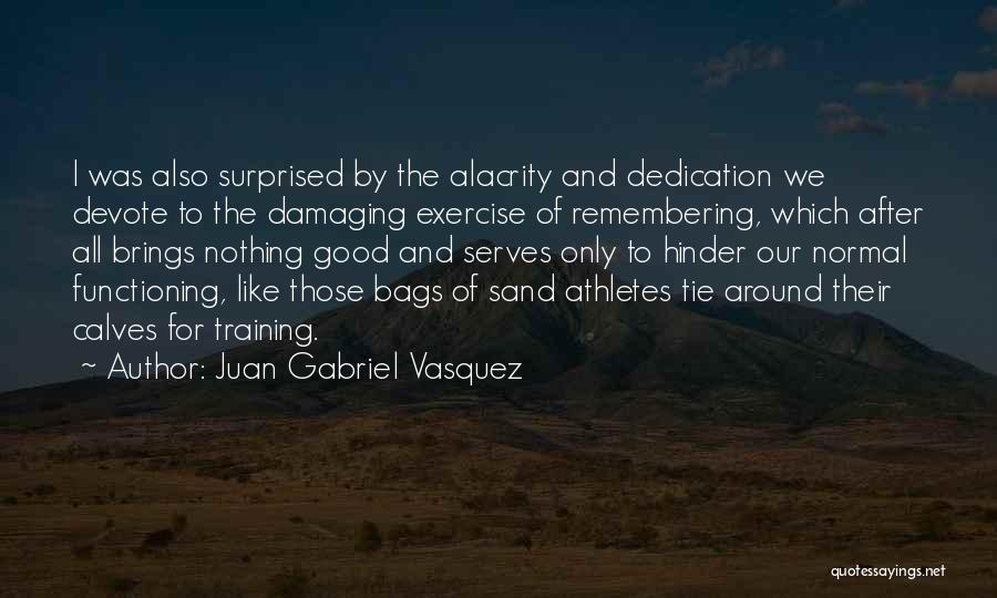 Juan Gabriel Vasquez Quotes: I Was Also Surprised By The Alacrity And Dedication We Devote To The Damaging Exercise Of Remembering, Which After All