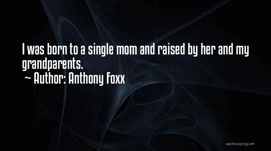 Anthony Foxx Quotes: I Was Born To A Single Mom And Raised By Her And My Grandparents.