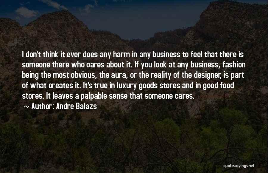 Andre Balazs Quotes: I Don't Think It Ever Does Any Harm In Any Business To Feel That There Is Someone There Who Cares