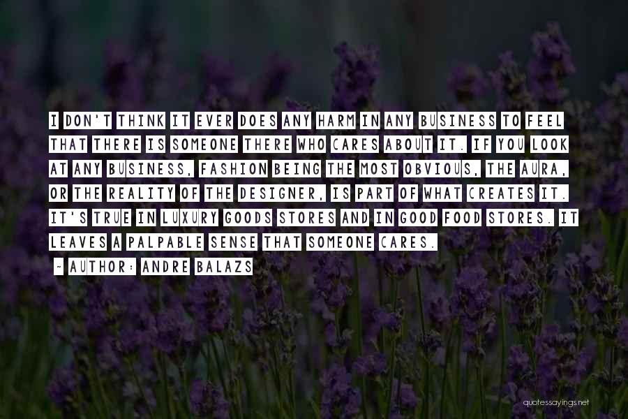 Andre Balazs Quotes: I Don't Think It Ever Does Any Harm In Any Business To Feel That There Is Someone There Who Cares