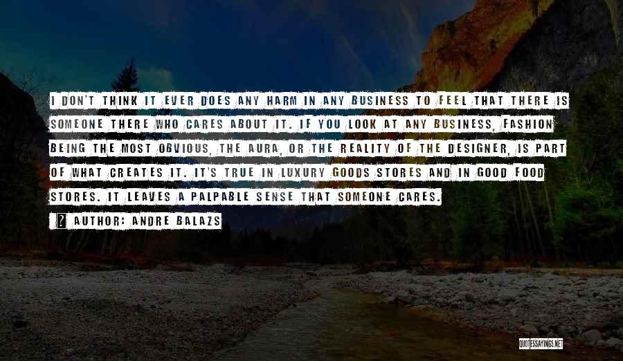 Andre Balazs Quotes: I Don't Think It Ever Does Any Harm In Any Business To Feel That There Is Someone There Who Cares