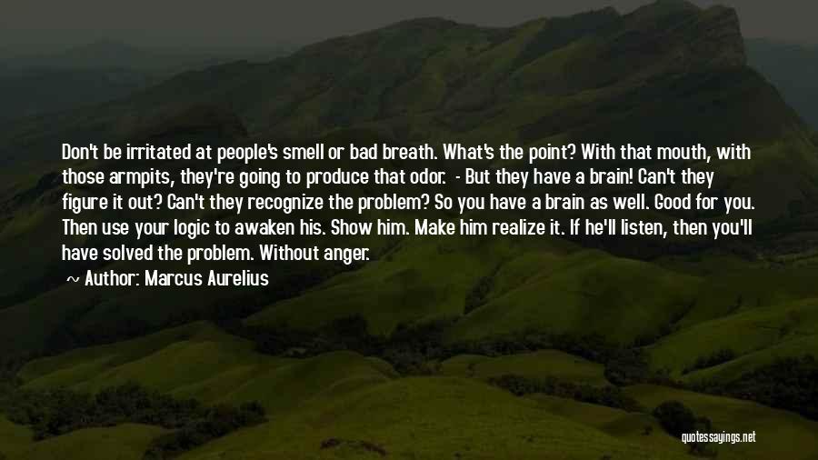 Marcus Aurelius Quotes: Don't Be Irritated At People's Smell Or Bad Breath. What's The Point? With That Mouth, With Those Armpits, They're Going