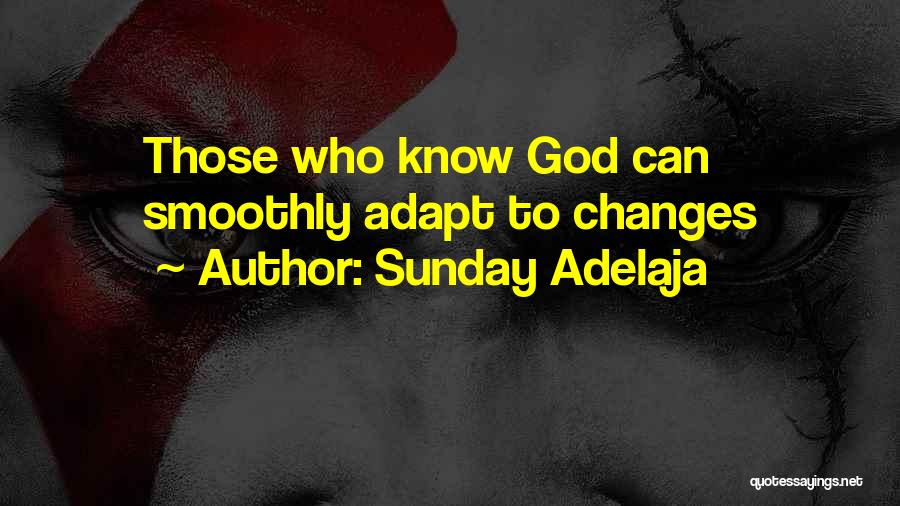 Sunday Adelaja Quotes: Those Who Know God Can Smoothly Adapt To Changes