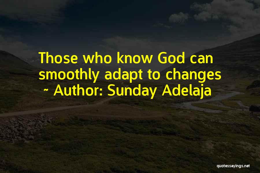 Sunday Adelaja Quotes: Those Who Know God Can Smoothly Adapt To Changes