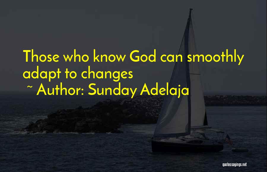 Sunday Adelaja Quotes: Those Who Know God Can Smoothly Adapt To Changes