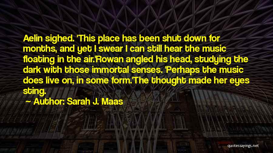 Sarah J. Maas Quotes: Aelin Sighed. 'this Place Has Been Shut Down For Months, And Yet I Swear I Can Still Hear The Music
