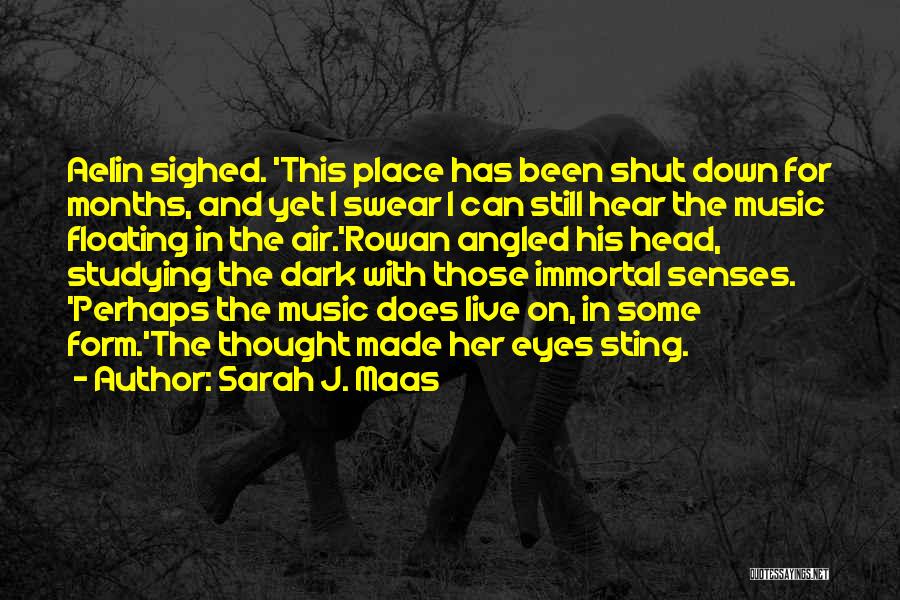 Sarah J. Maas Quotes: Aelin Sighed. 'this Place Has Been Shut Down For Months, And Yet I Swear I Can Still Hear The Music