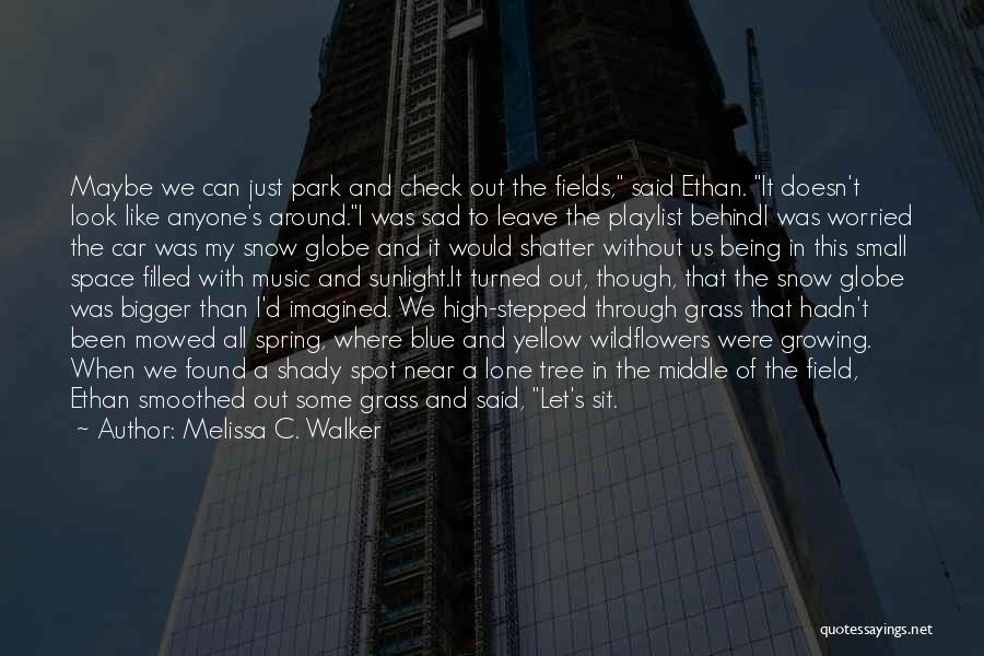 Melissa C. Walker Quotes: Maybe We Can Just Park And Check Out The Fields, Said Ethan. It Doesn't Look Like Anyone's Around.i Was Sad