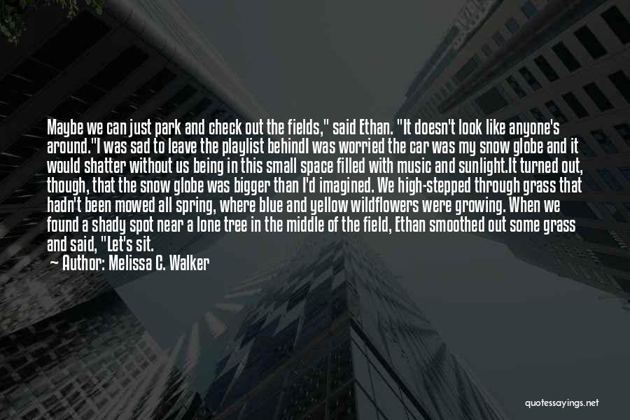 Melissa C. Walker Quotes: Maybe We Can Just Park And Check Out The Fields, Said Ethan. It Doesn't Look Like Anyone's Around.i Was Sad