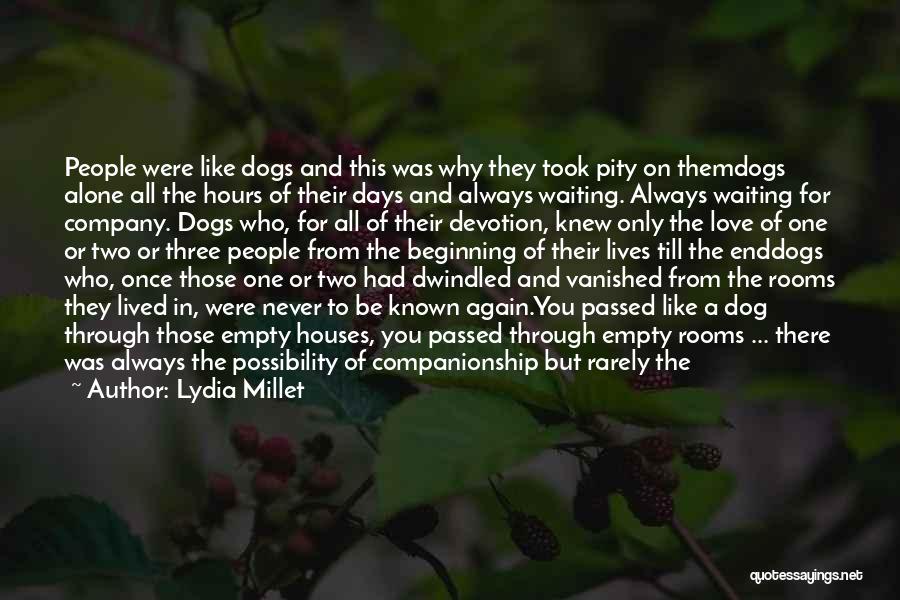 Lydia Millet Quotes: People Were Like Dogs And This Was Why They Took Pity On Themdogs Alone All The Hours Of Their Days