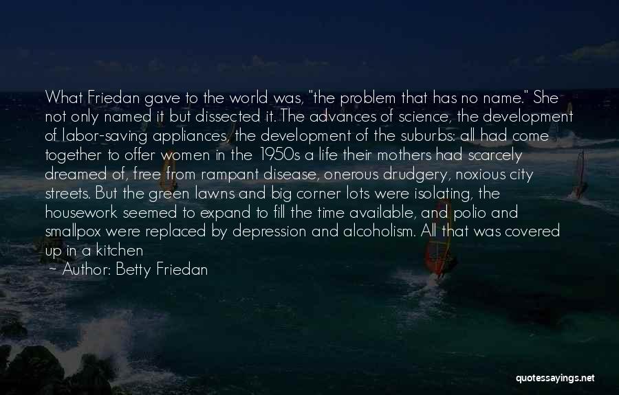 Betty Friedan Quotes: What Friedan Gave To The World Was, The Problem That Has No Name. She Not Only Named It But Dissected