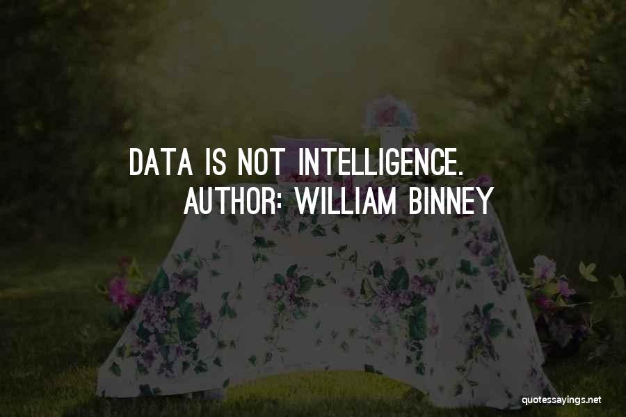 William Binney Quotes: Data Is Not Intelligence.