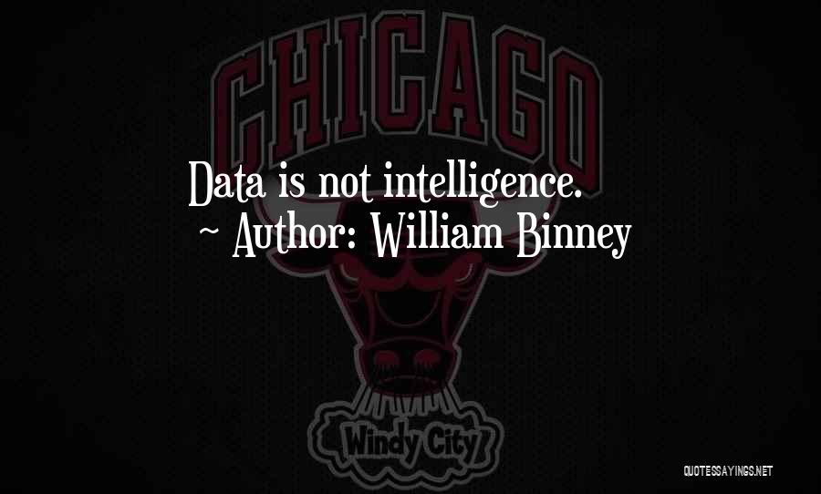 William Binney Quotes: Data Is Not Intelligence.