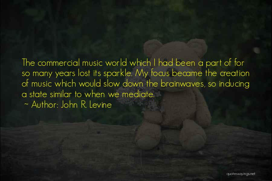 John R. Levine Quotes: The Commercial Music World Which I Had Been A Part Of For So Many Years Lost Its Sparkle. My Focus