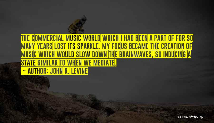 John R. Levine Quotes: The Commercial Music World Which I Had Been A Part Of For So Many Years Lost Its Sparkle. My Focus