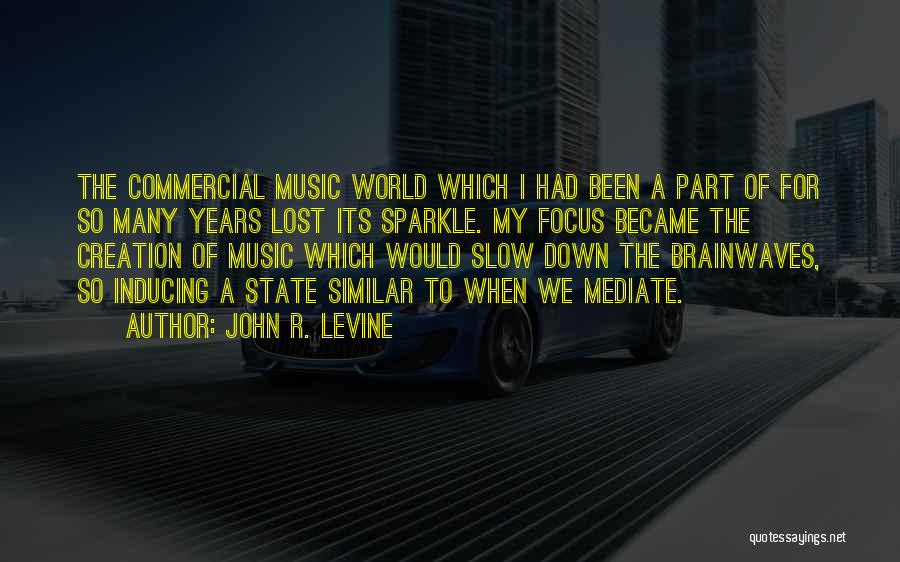 John R. Levine Quotes: The Commercial Music World Which I Had Been A Part Of For So Many Years Lost Its Sparkle. My Focus