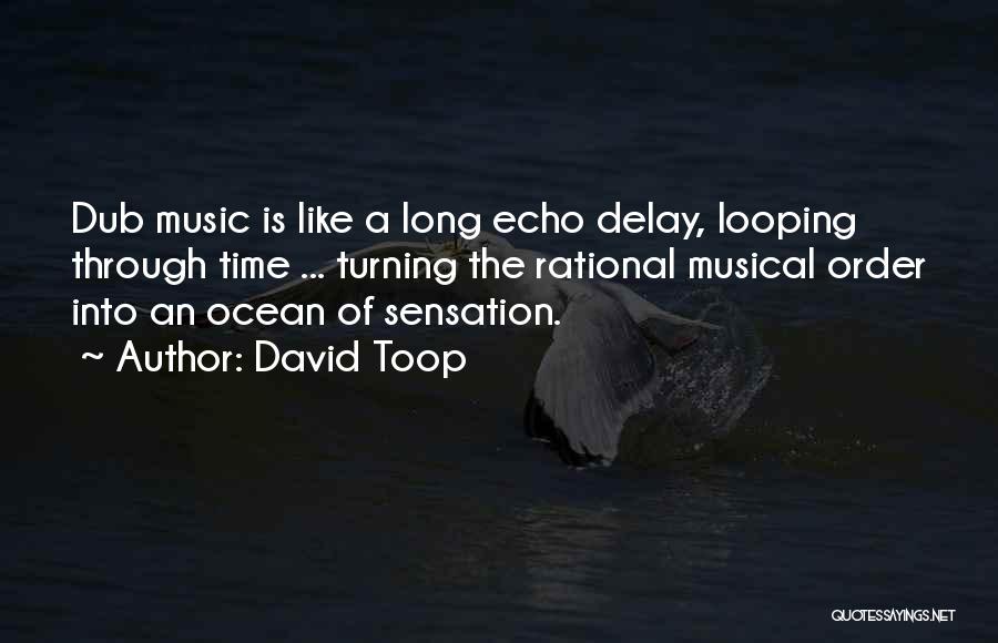 David Toop Quotes: Dub Music Is Like A Long Echo Delay, Looping Through Time ... Turning The Rational Musical Order Into An Ocean