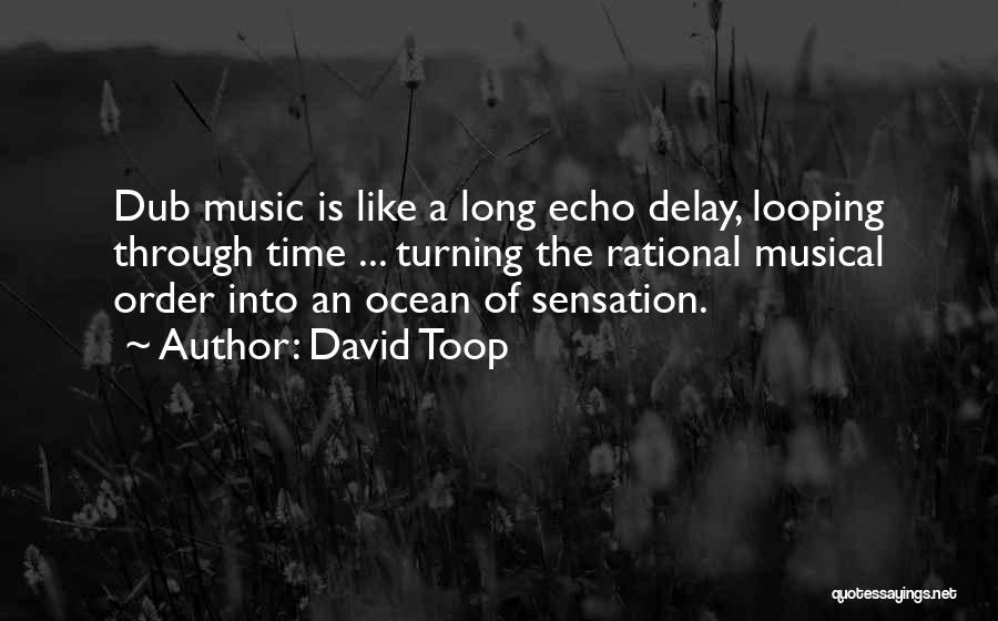 David Toop Quotes: Dub Music Is Like A Long Echo Delay, Looping Through Time ... Turning The Rational Musical Order Into An Ocean