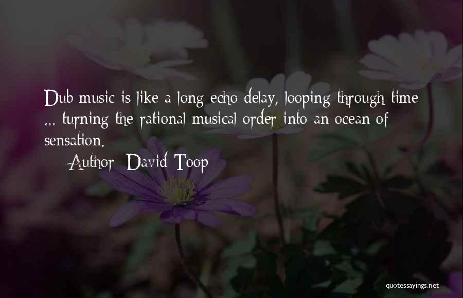 David Toop Quotes: Dub Music Is Like A Long Echo Delay, Looping Through Time ... Turning The Rational Musical Order Into An Ocean