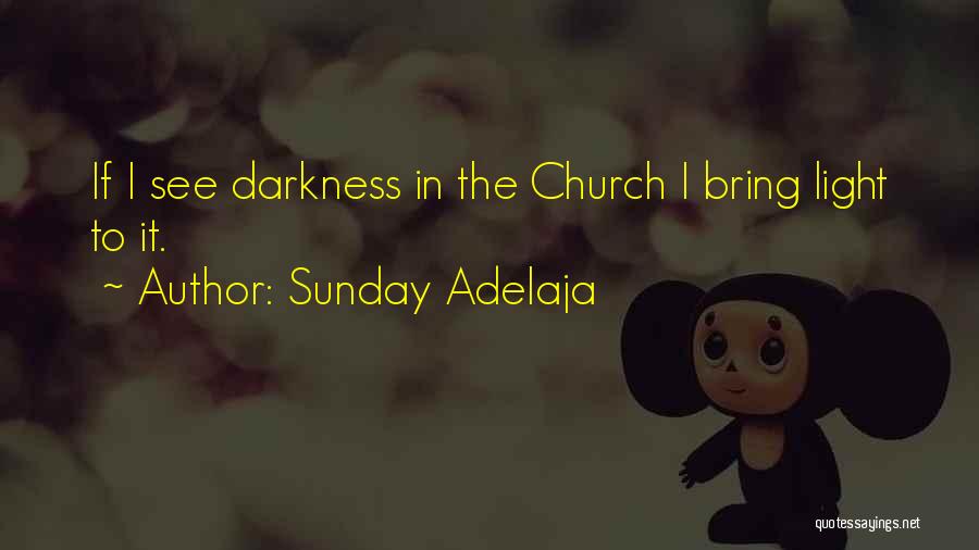 Sunday Adelaja Quotes: If I See Darkness In The Church I Bring Light To It.