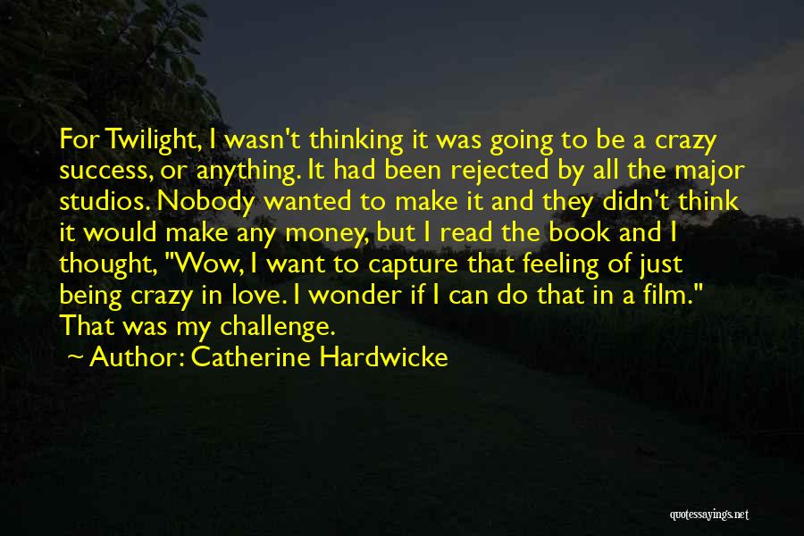 Catherine Hardwicke Quotes: For Twilight, I Wasn't Thinking It Was Going To Be A Crazy Success, Or Anything. It Had Been Rejected By