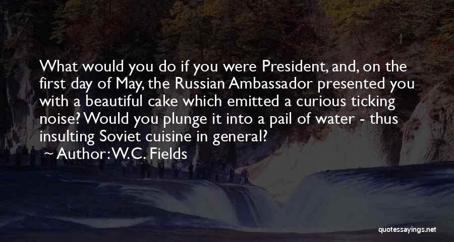 W.C. Fields Quotes: What Would You Do If You Were President, And, On The First Day Of May, The Russian Ambassador Presented You