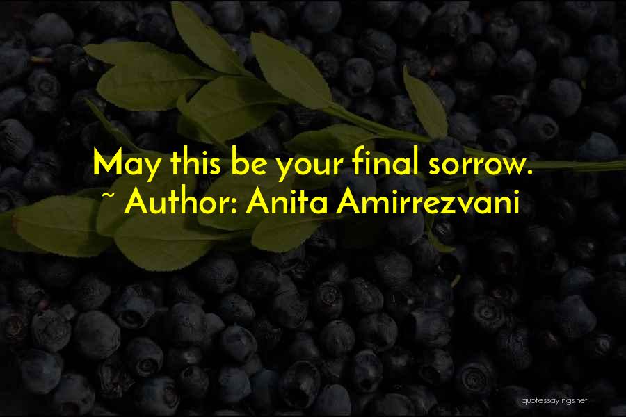 Anita Amirrezvani Quotes: May This Be Your Final Sorrow.