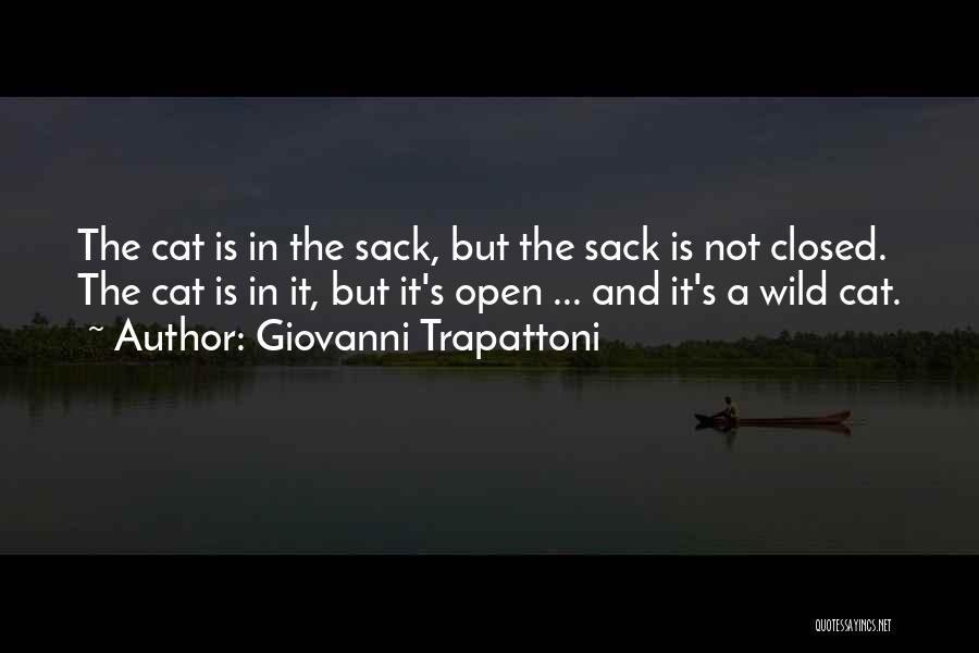 Giovanni Trapattoni Quotes: The Cat Is In The Sack, But The Sack Is Not Closed. The Cat Is In It, But It's Open