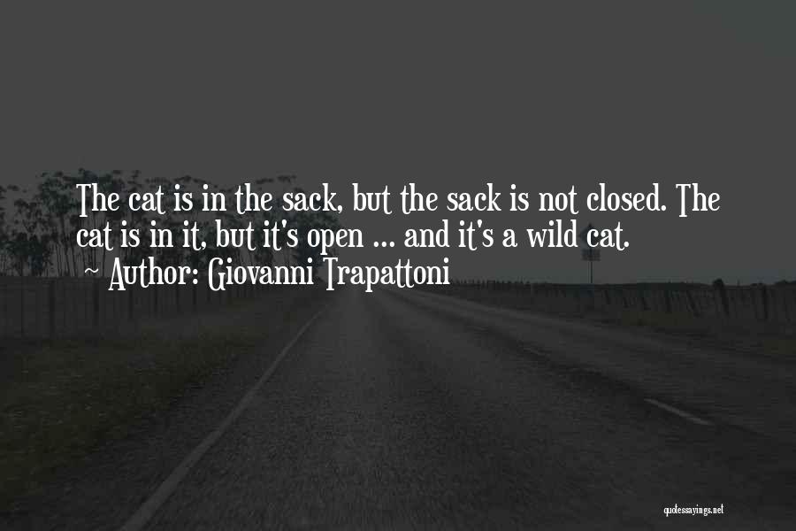 Giovanni Trapattoni Quotes: The Cat Is In The Sack, But The Sack Is Not Closed. The Cat Is In It, But It's Open