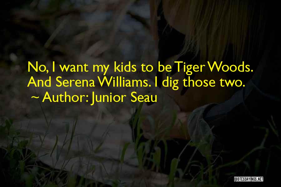 Junior Seau Quotes: No, I Want My Kids To Be Tiger Woods. And Serena Williams. I Dig Those Two.