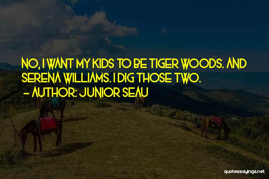 Junior Seau Quotes: No, I Want My Kids To Be Tiger Woods. And Serena Williams. I Dig Those Two.